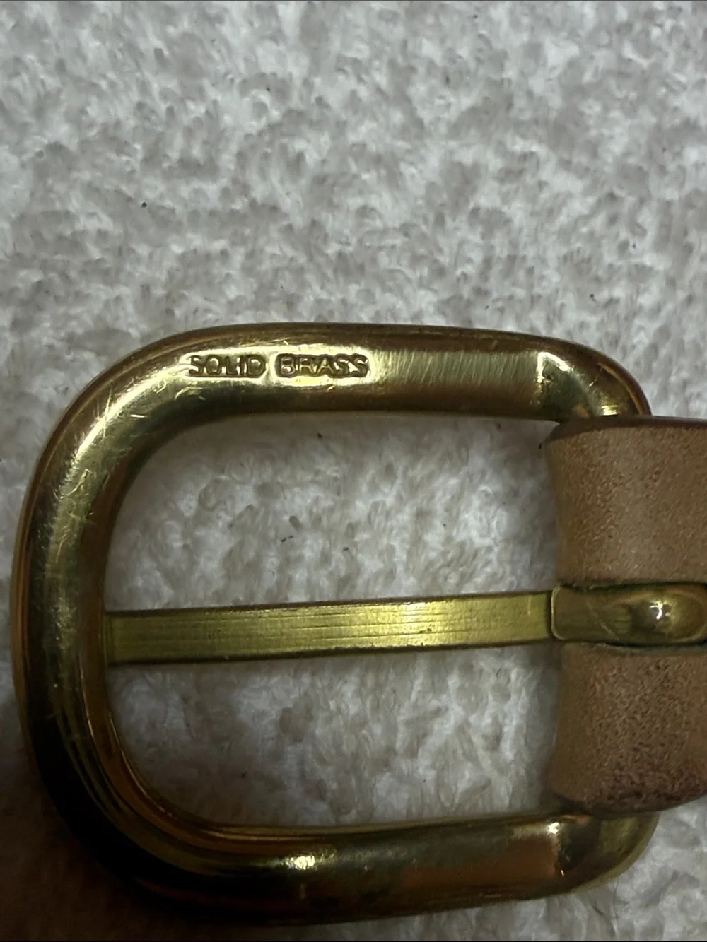 Guy Harvey Tan Leather and Navy Blue Embroidered Belt